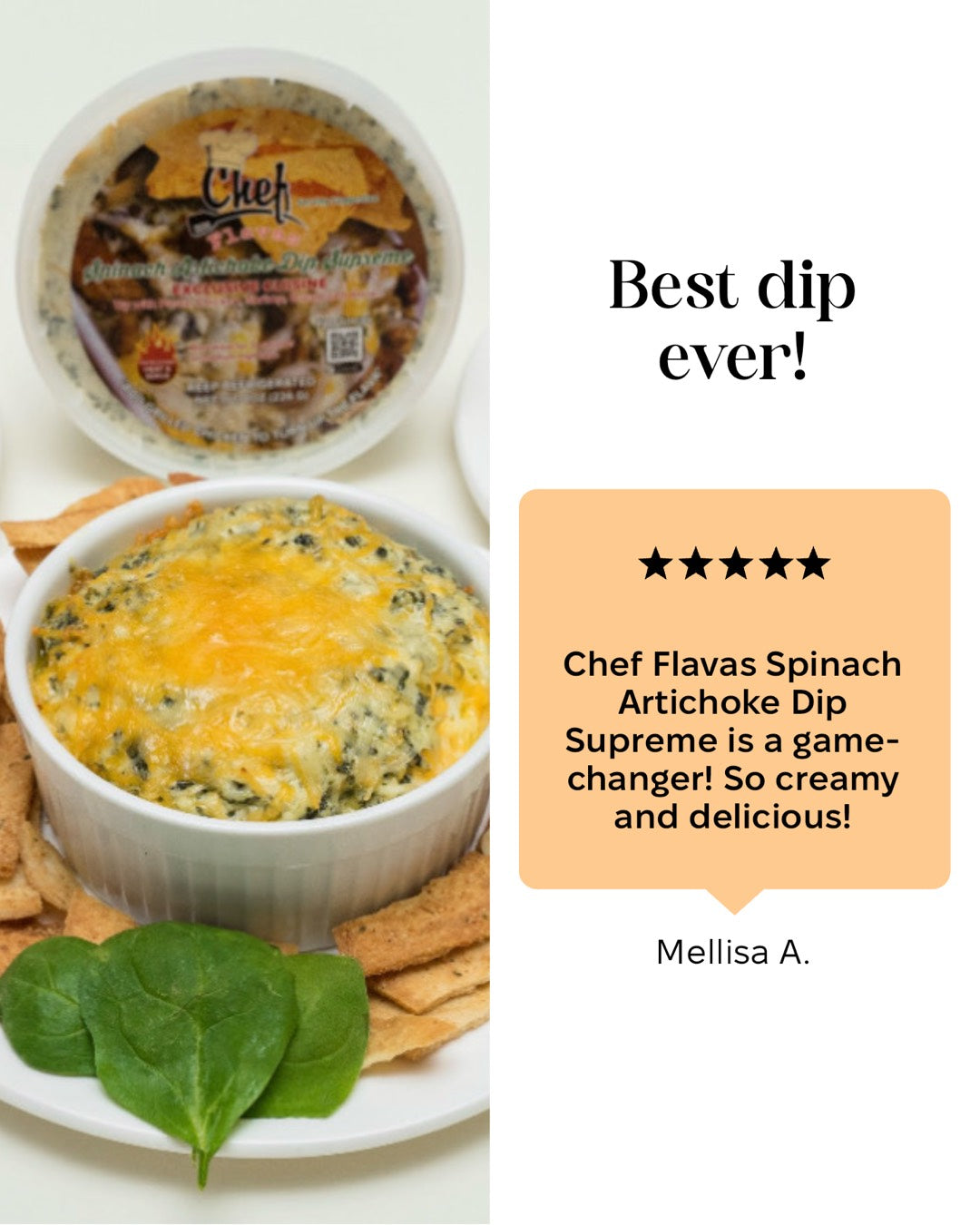 Chef Flavas Spinach Artichoke Dip