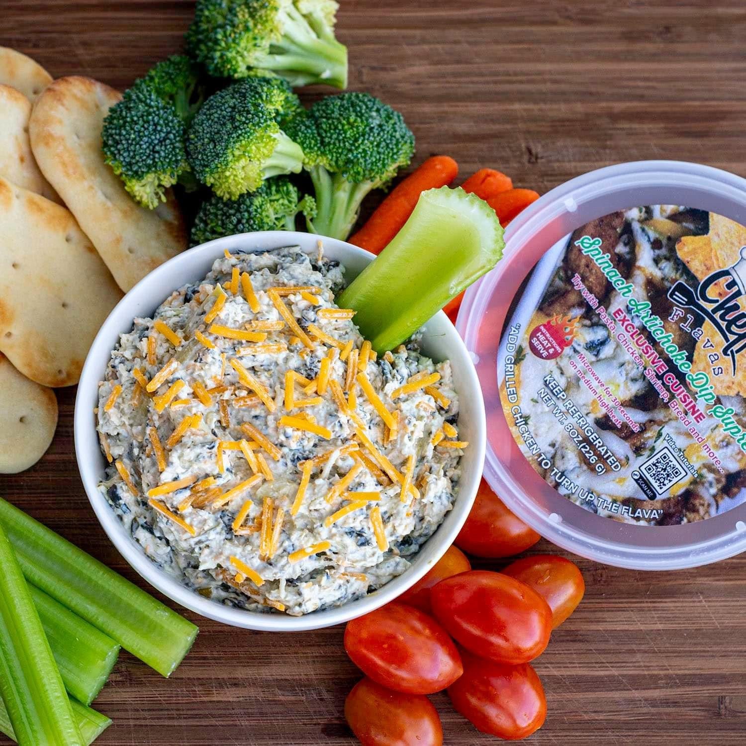 Chef Flavas Spinach Artichoke Dip