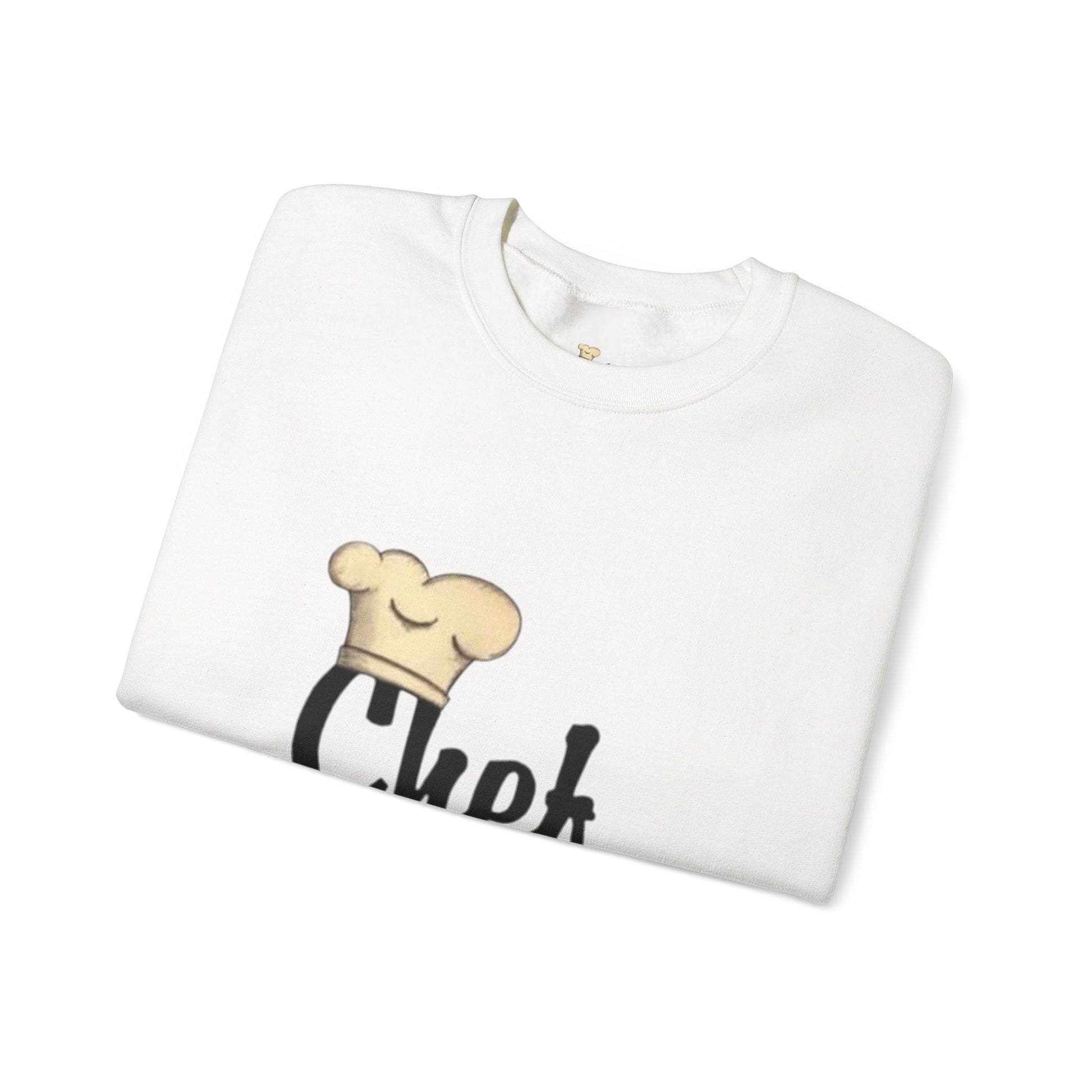 Chef Flavas Crewneck Sweatshirt — Cute Chef Hat & Spatula Cooking Shirt