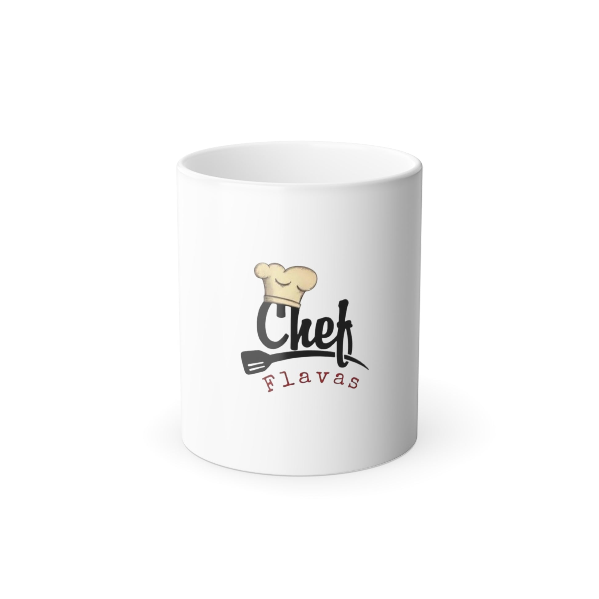 Color-Changing Mug — "Chef Flavas" 11oz Ceramic Magic Coffee Cup