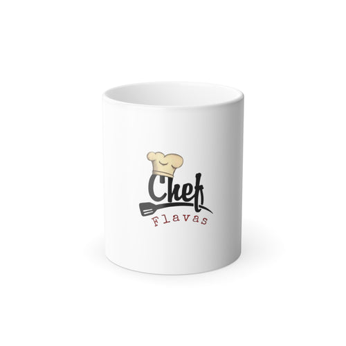Color-Changing Mug — "Chef Flavas" 11oz Ceramic Magic Coffee Cup